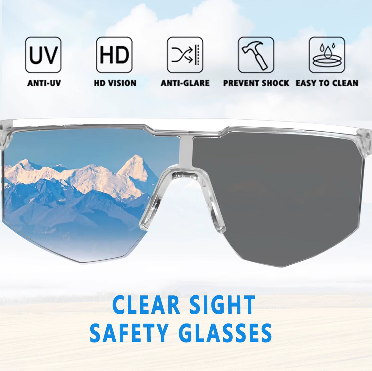 Fuyuanda ANSI Z87.1 Certified Safety Goggles with Removable Side Shields Anti-Fog Protection Glasses with PC Lens Eye Protection