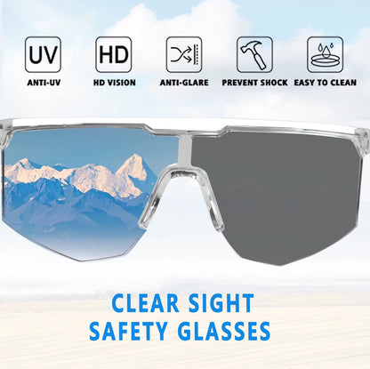 Fuyuanda ANSI Z87.1 Certified Safety Goggles with Removable Side Shields Anti-Fog Protection Glasses with PC Lens Eye Protection
