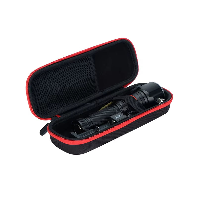 Factory Price Custom Waterproof Black Nylon Hard Shell EVA Tool Cary Case for Flashlight